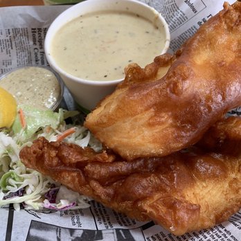 Bridgemans West Coast Eatery - Special Halibut fish and chips - Fish & Chips Near Me - Port Renfrew, British Columbia Bridgemans West Coast Eatery - Special Halibut fish and chips - Fish & Chips Near Me - Port Renfrew, British Columbia