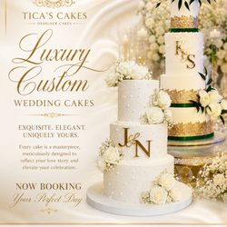 Tica Designer Cakes - Now accepting 2026/27 wedding cakes