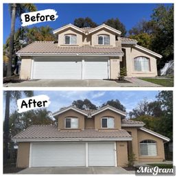 Before and after paint job of my house. Before and after paint job of my house.