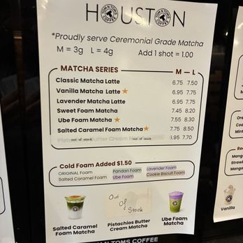 Tom N Toms Coffee - Menu - Coffee & Tea Near Me - Houston, Texas Tom N Toms Coffee - Menu - Coffee & Tea Near Me - Houston, Texas