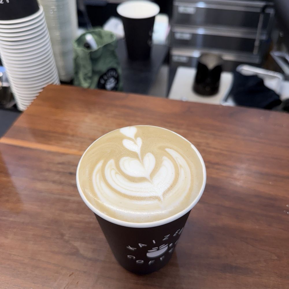 Black sesame latte