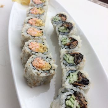 Perry's Restaurant - (Left) crunchy shrimp roll, (right) salmon skin roll - Sushi Bars Near Me - Washington, DC, District of Columbia Perry's Restaurant - (Left) crunchy shrimp roll, (right) salmon skin roll - Sushi Bars Near Me - Washington, DC, District of Columbia
