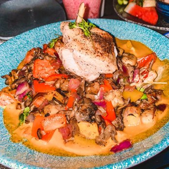 Lamplight Lounge - Chicken Ratatouille - New American Near Me - Anaheim, California Lamplight Lounge - Chicken Ratatouille - New American Near Me - Anaheim, California