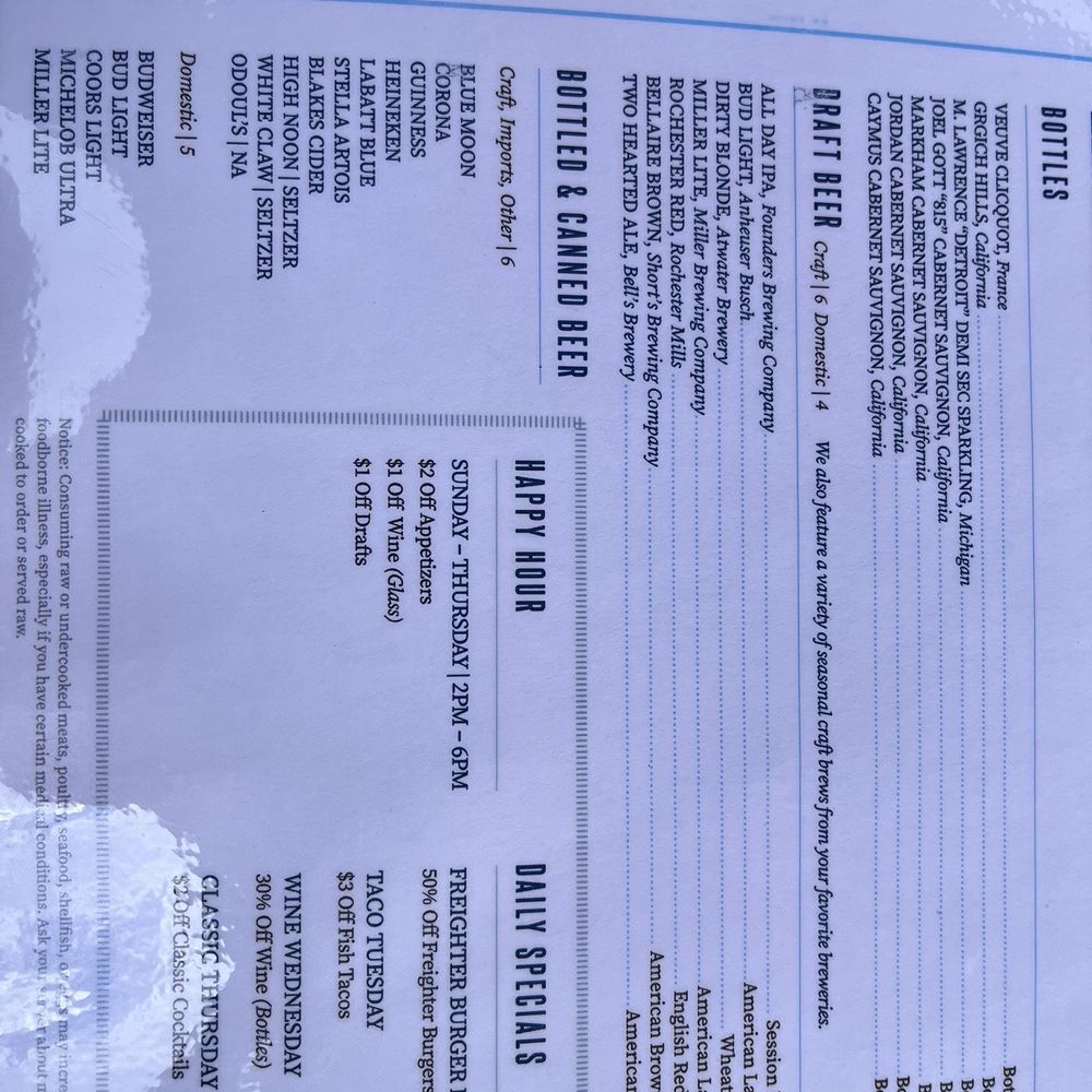 Freighters Eatery & Taproom - American Near Me - Port Huron, Michigan Freighters Eatery & Taproom - American Near Me - Port Huron, Michigan