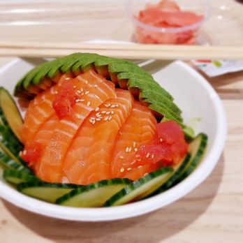 The Goblin - Salmon, cucumbers, avocado, and rice - Sushi Bars Near Me - Detroit, Michigan The Goblin - Salmon, cucumbers, avocado, and rice - Sushi Bars Near Me - Detroit, Michigan