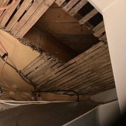 Grandin Properties - Ceiling that collapsed on my at the Grandin Property apartment I rented in the first 3 weeks. 7 months later and it still wasn't fixed.