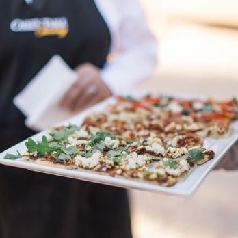 Chef's Table Catering - Assorted flatbreads for passed appetizers. We got an assortment of meat and vegetarian friendly options - Wedding Planning Near Me - San Luis Obispo, California