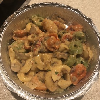 French Quarter Grille - Left overs and stuffed!!! Pasta with shrimp, crawfish and mushroom brandy creamy sauce. - American Near Me - Austin, Texas French Quarter Grille - Left overs and stuffed!!! Pasta with shrimp, crawfish and mushroom brandy creamy sauce. - American Near Me - Austin, Texas