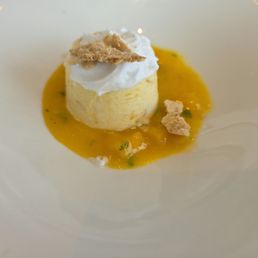 Peach semifreddo
