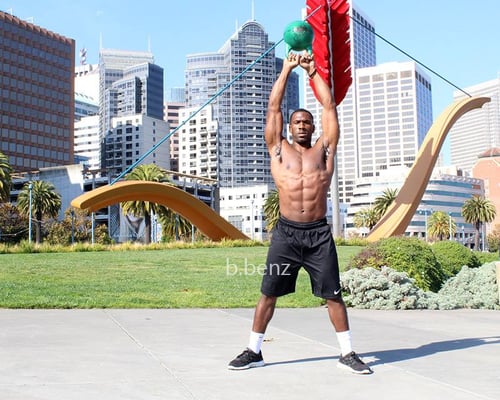 Kettlebell overhead training photo from Yelp