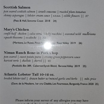 A Restaurant - Menu - mains - New American Near Me - Newport Beach, California A Restaurant - Menu - mains - New American Near Me - Newport Beach, California
