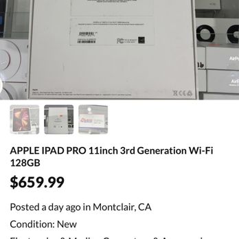 Hasco Outlet - Back of iPad I purchased "not new, as advertised" - Outlet Stores Near Me - Montclair, California