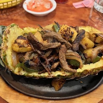 La Fiesta Mexico - Hawaiian Fajita (yes, stuffed in a pineapple!) - Mexican Near Me - Cincinnati, Ohio La Fiesta Mexico - Hawaiian Fajita (yes, stuffed in a pineapple!) - Mexican Near Me - Cincinnati, Ohio