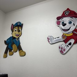Kidsville Pediatrics - My 2 month old was admiring the paw patrol painting
