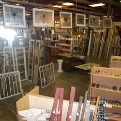 Architectural Old House Parts - Tons of stained glass and windows with wavy glass
