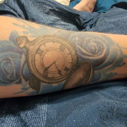 Revolution Tattoo - Pocket watch piece by Gabriel Mata.