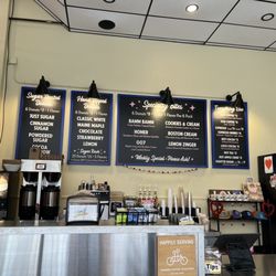 Eighty 8 Donuts - Counter area with menu boards