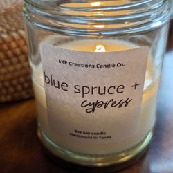 EKP Creations Candle - 8oz jars candles available in a variety of scents