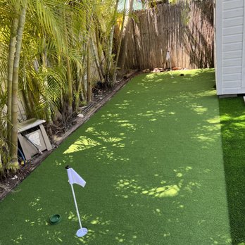 Unlimited Scapes - a golf putting hole in a backyard - Landscaping Near Me - Key West, Florida Unlimited Scapes - a golf putting hole in a backyard - Landscaping Near Me - Key West, Florida