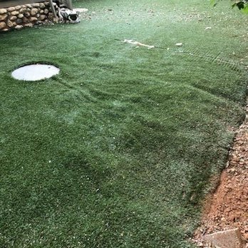 TuFFGrass - Before TuFFGrass repair. - Artificial Turf Near Me - Grass Valley, California