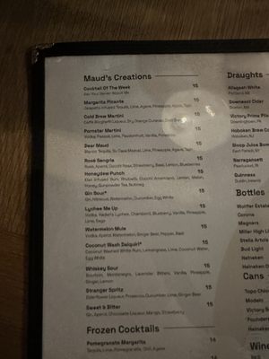 Menu photo 8 Dear Maud Hoboken, NJ Menu photo 8 Dear Maud Hoboken, NJ