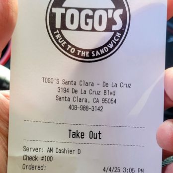 TOGO'S Sandwiches - I was there - Sandwiches Near Me - Santa Clara, California TOGO'S Sandwiches - I was there - Sandwiches Near Me - Santa Clara, California
