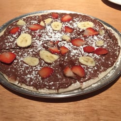 La Piola - Pizza de nutella con plátano y fresa