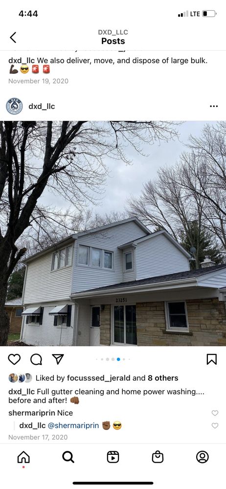 Slide of DXD Draining & Power Washing