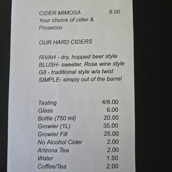 Ditchley Cider Works - Cider menu - Cideries Near Me - Kilmarnock, Virginia