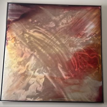 Sherman Gallery - Silver floating frame around this unique painting from local artist and friend Dante Durand - Art Galleries Near Me - Marina Del Rey, California Sherman Gallery - Silver floating frame around this unique painting from local artist and friend Dante Durand - Art Galleries Near Me - Marina Del Rey, California