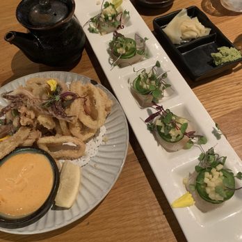 Robata Wasa - Calamari Tempura and Japanese Scallop Crudo - Sushi Bars Near Me - Irvine, California Robata Wasa - Calamari Tempura and Japanese Scallop Crudo - Sushi Bars Near Me - Irvine, California