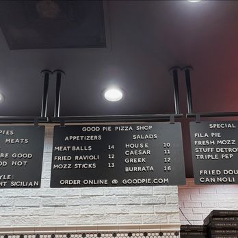 Good Pie - Menu board. - Pizza Near Me - Las Vegas, Nevada Good Pie - Menu board. - Pizza Near Me - Las Vegas, Nevada
