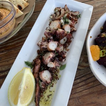 Kid Cashew - Wood-Fire Grilled Spanish Octopus - Mediterranean Near Me - Charlotte, North Carolina Kid Cashew - Wood-Fire Grilled Spanish Octopus - Mediterranean Near Me - Charlotte, North Carolina