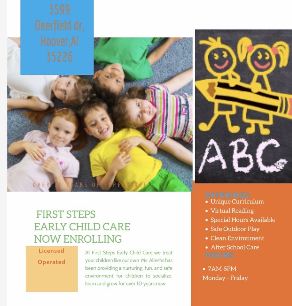 First Steps Early Child Care - childcare center in Hoover, AL