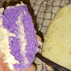 Dessert Anatomy - Mini yema cake  It's ube cake with yema cream butter and cheese so light fluffy and delicious