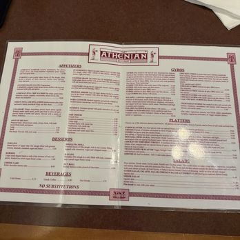 The Athenian - Menu - Greek Near Me - Billings, Montana The Athenian - Menu - Greek Near Me - Billings, Montana
