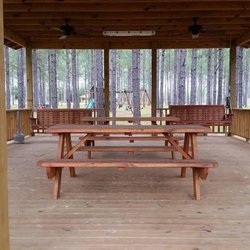 Bogue Chitto Swamp Cabins - Join family and friends for a get together at the Pavilion located in the center of the campground for BBQs, Picnics, and more!