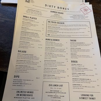 Dirty Bones Soho - Menu - Coffee & Tea Near Me - London, XGL