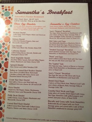 Menu photo 8 Samantha's Frontier Restaurant Hartville, OH Menu photo 8 Samantha's Frontier Restaurant Hartville, OH