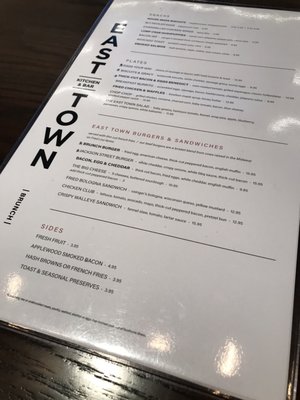 Menu photo 8 East Town Kitchen + Bar Milwaukee, WI