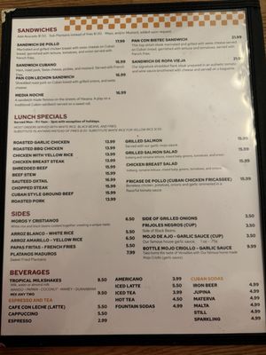 Menu photo 1 Versailles Encino, CA