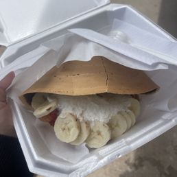 Nutella and Fruit Crepe Nutella and Fruit Crepe