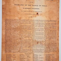 Star of the REPUBLIC Museum - Lighted Declaration of Independence was so easy on the eyes