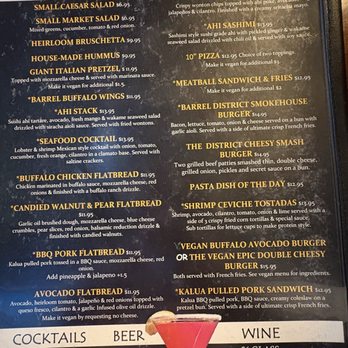 Barrel District - Happy Hour-food - Pizza Near Me - Cathedral City, California
