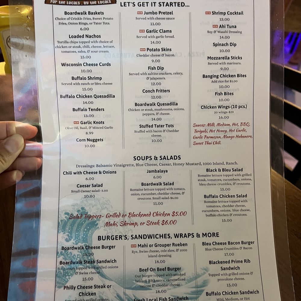 Boardwalk Bar & Grill - Menu - Pizza Near Me - Big Pine Key, Florida Boardwalk Bar & Grill - Menu - Pizza Near Me - Big Pine Key, Florida