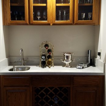 Phillip Price Construction - Bar with updated cabinets and countertop - quartzite - General Contractors Near Me - Morgan Hill, California