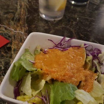 Shogun Restaurant - Salad with ginger dressing - Japanese Near Me - Corona, California Shogun Restaurant - Salad with ginger dressing - Japanese Near Me - Corona, California