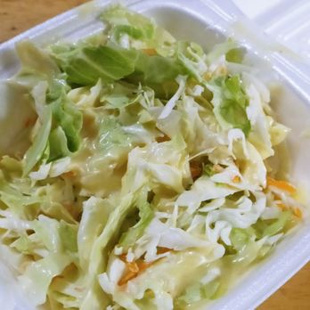 Bayou Seafood - Coleslaw, very sweet. At first I thought it was salad. - Seafood Near Me - Lithonia, Georgia