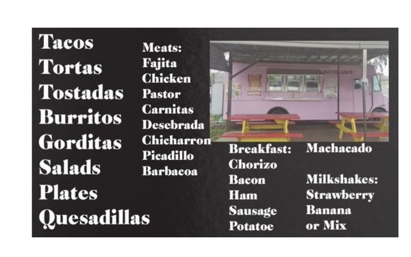 Menu photo 1 Tacos Lusi’s Houston, TX Menu photo 1 Tacos Lusi’s Houston, TX