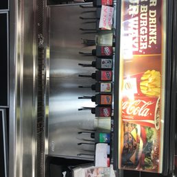 a vending machine in a restaurant